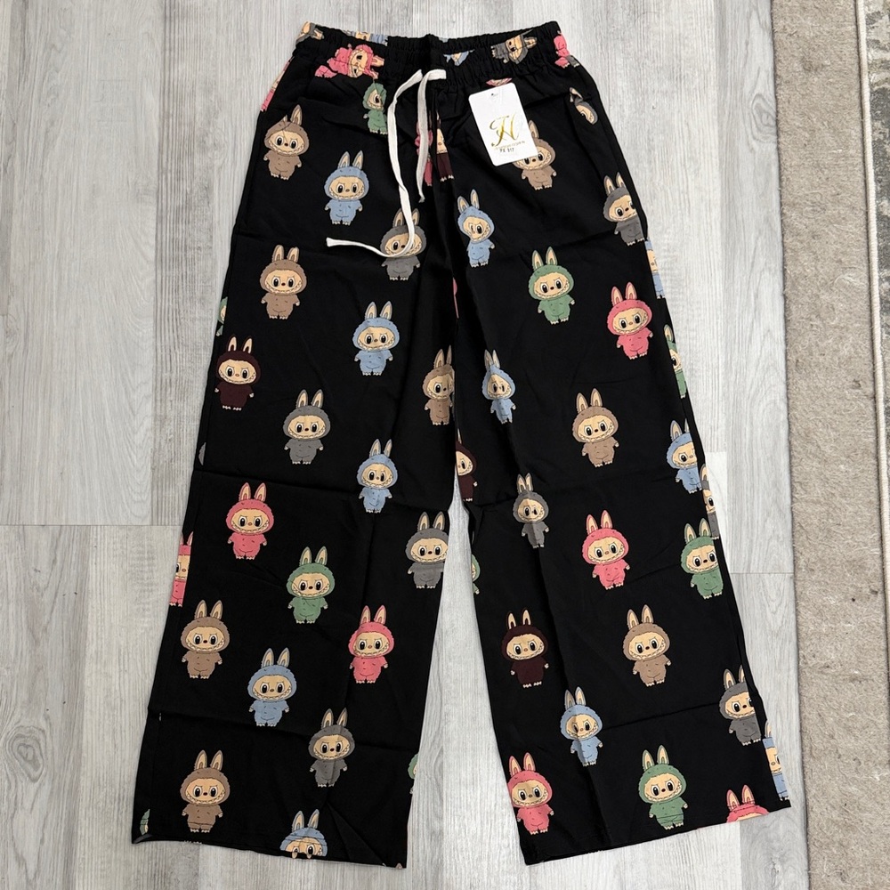 Labubu Black Pajama Pants